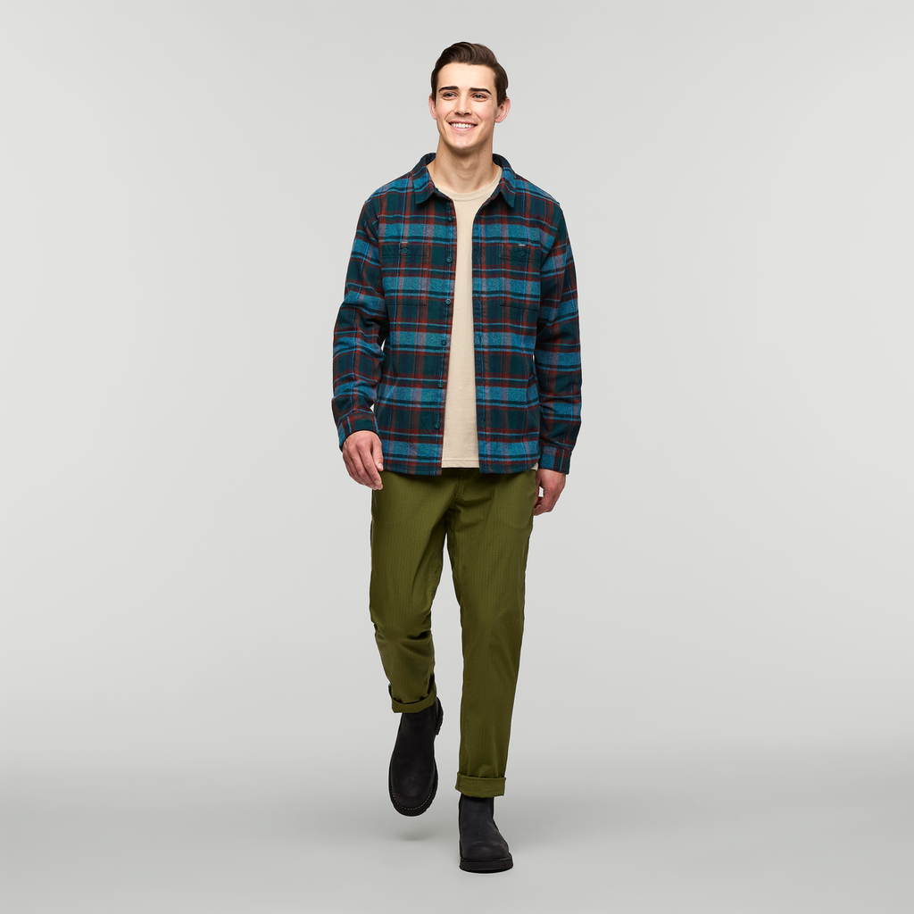 Mero Organic Flannel Shirt Men's | Comfortable Outdoor Top