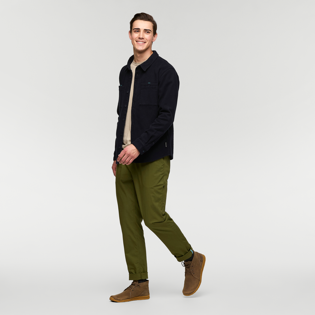 Mero Organic Flannel Shirt Men's | Comfortable Outdoor Top