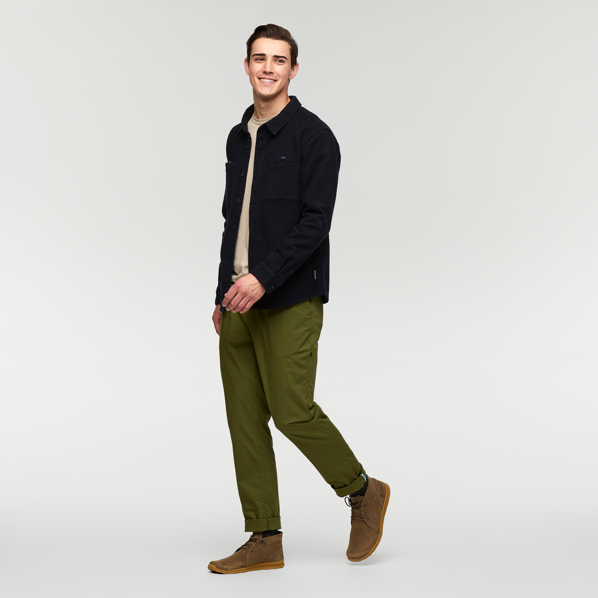 Mero Organic Flannel Shirt Men's | Comfortable Outdoor Top