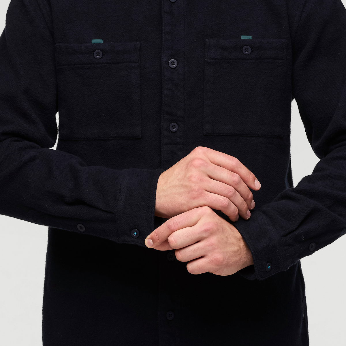 Mero Organic Flannel Shirt Men's | Comfortable Outdoor Top