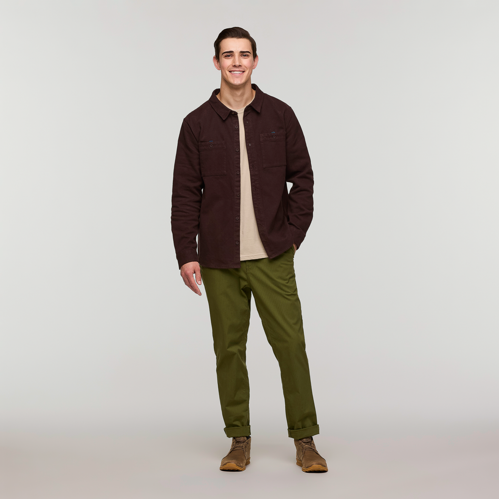 Mero Organic Flannel Shirt Men's | Comfortable Outdoor Top