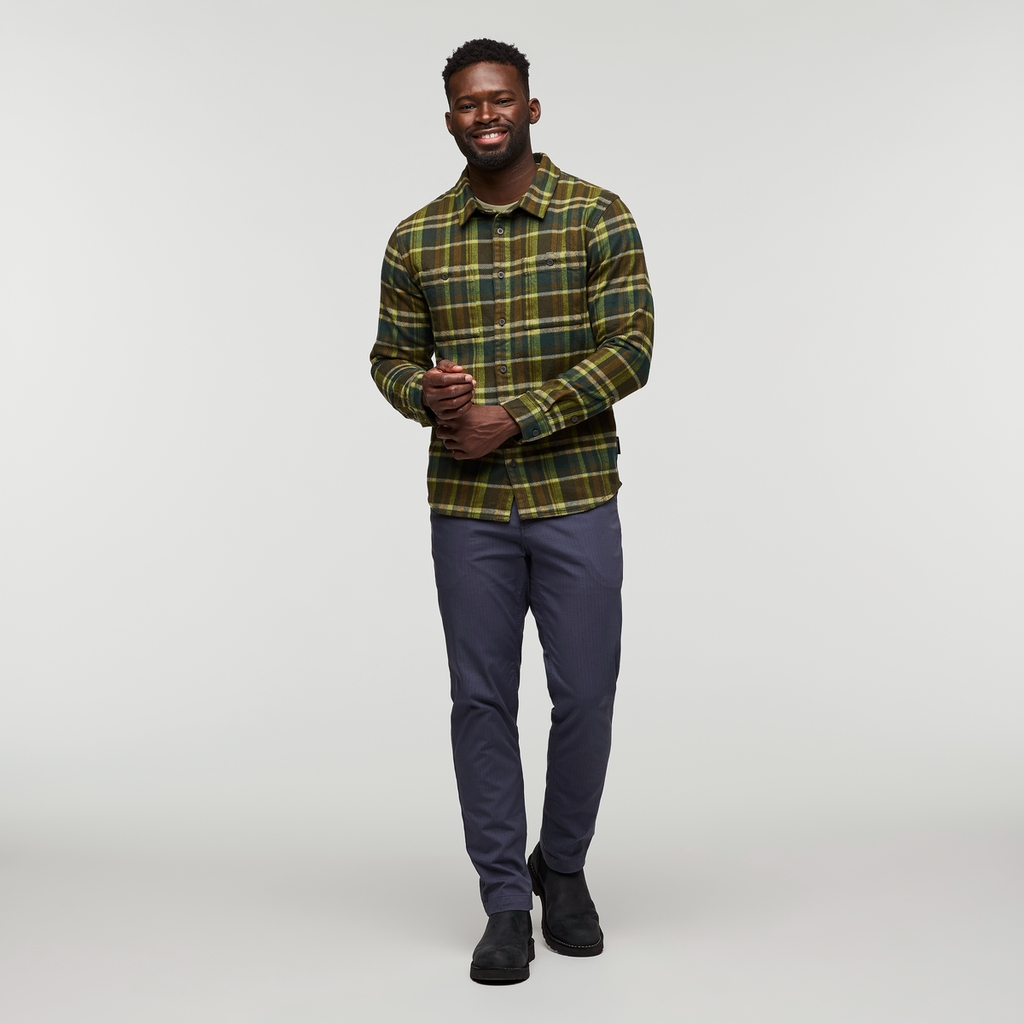 Mero Organic Flannel Shirt Men's | Comfortable Outdoor Top