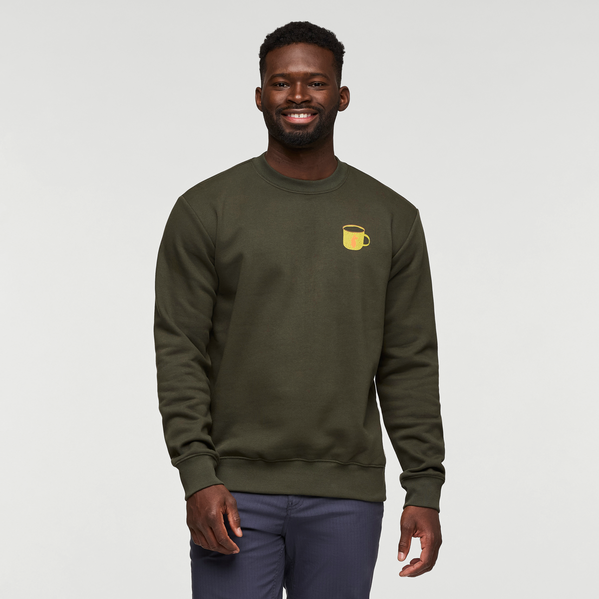 Morning Brew Crew Sweatshirt Men's | Comfortable Everyday Layer