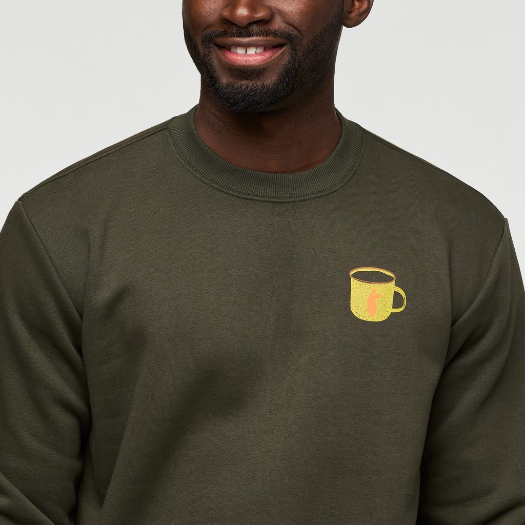 Morning Brew Crew Sweatshirt Men's | Comfortable Everyday Layer