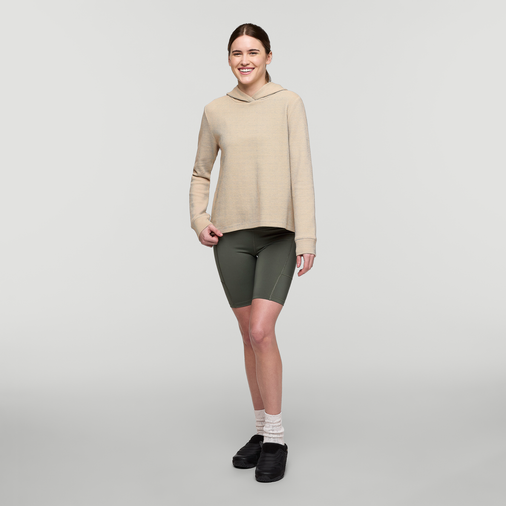 Atajo Long-Sleeve Waffle Hoodie Women's | Comfortable Everyday Layer