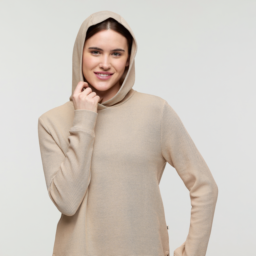 Atajo Long-Sleeve Waffle Hoodie Women's | Comfortable Everyday Layer
