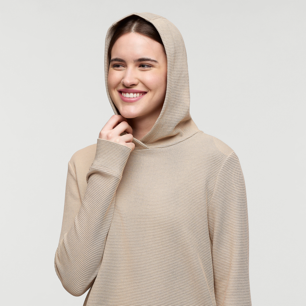 Atajo Long-Sleeve Waffle Hoodie Women's | Comfortable Everyday Layer