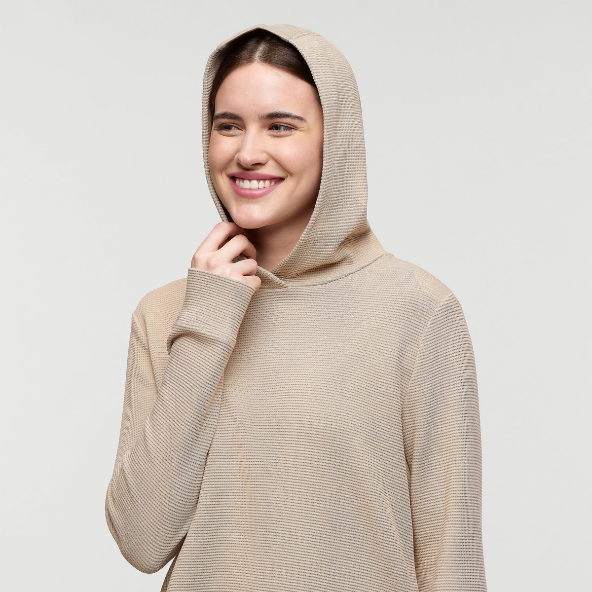 Atajo Long-Sleeve Waffle Hoodie Women's | Comfortable Everyday Layer