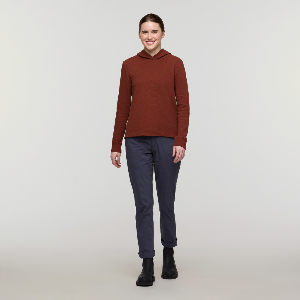 Atajo Long-Sleeve Waffle Hoodie Women's | Comfortable Everyday Layer