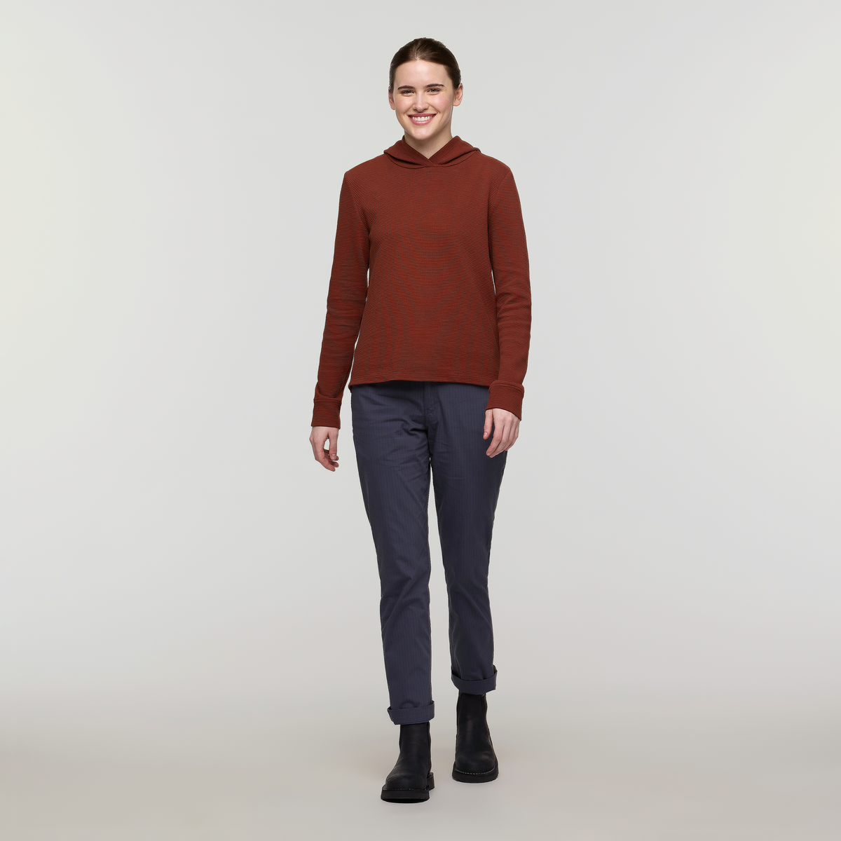 Atajo Long-Sleeve Waffle Hoodie Women's | Comfortable Everyday Layer