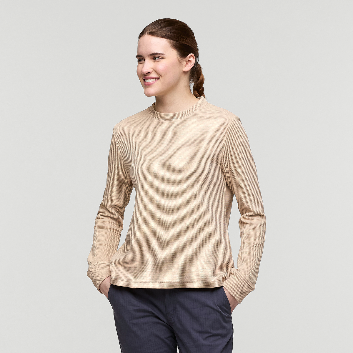 Atajo Long-Sleeve Waffle Shirt Women's | Comfortable Outdoor Top