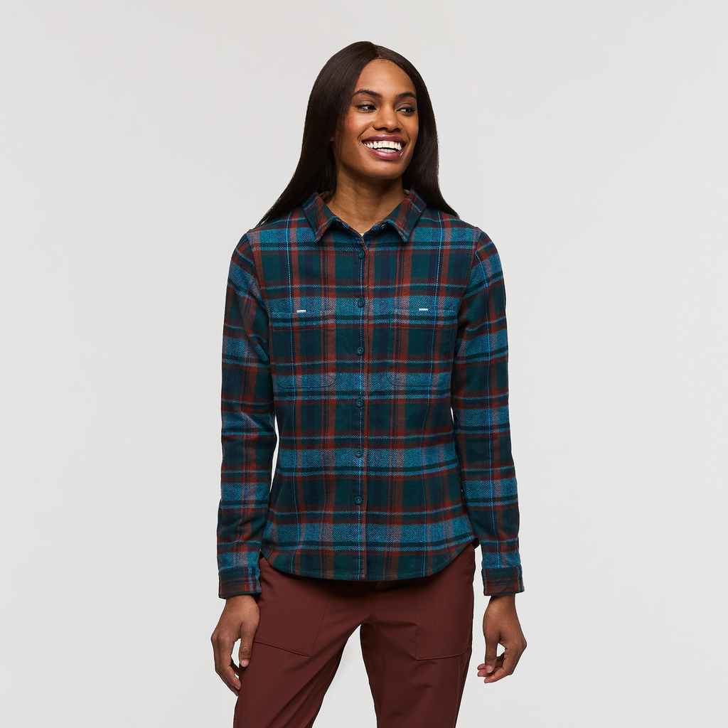 Mero Organic Flannel Shirt Women's | Comfortable Outdoor Top