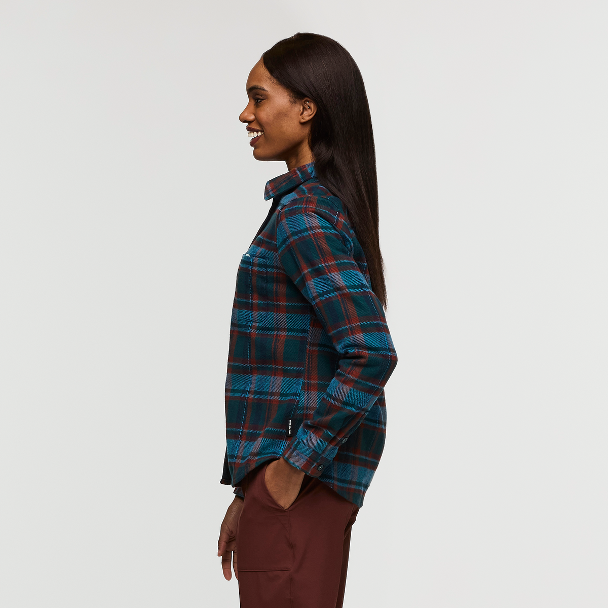 Mero Organic Flannel Shirt Women's | Comfortable Outdoor Top