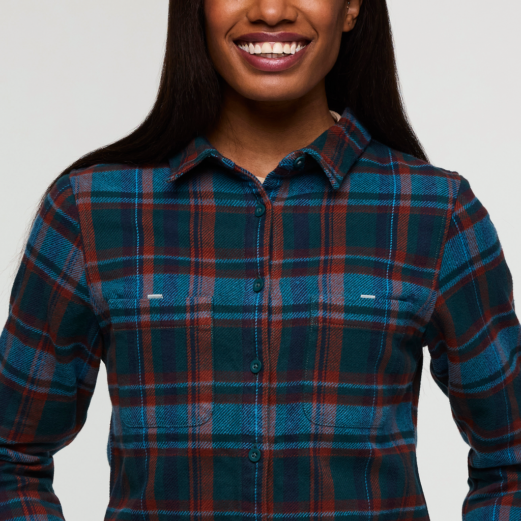 Mero Organic Flannel Shirt Women's | Comfortable Outdoor Top