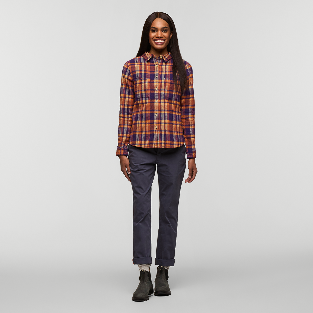 Mero Organic Flannel Shirt Women's | Comfortable Outdoor Top