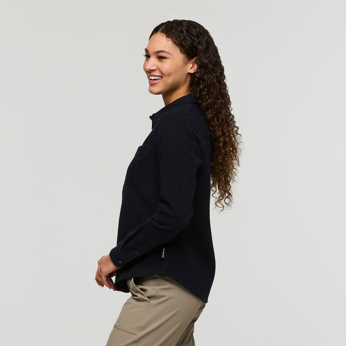 Mero Organic Flannel Shirt Women's | Comfortable Outdoor Top