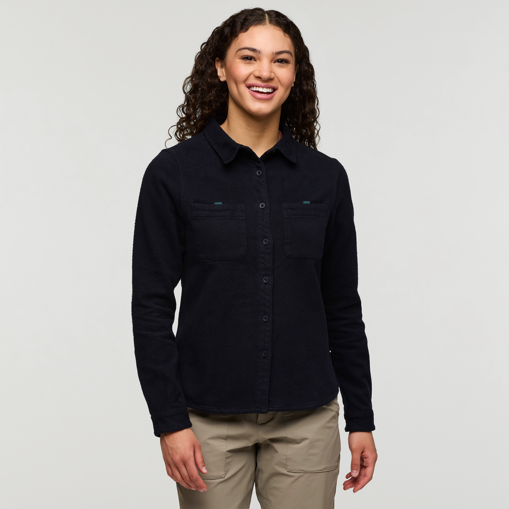 Mero Organic Flannel Shirt Women's | Comfortable Outdoor Top