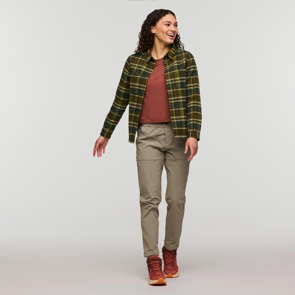 Mero Organic Flannel Shirt Women's | Comfortable Outdoor Top