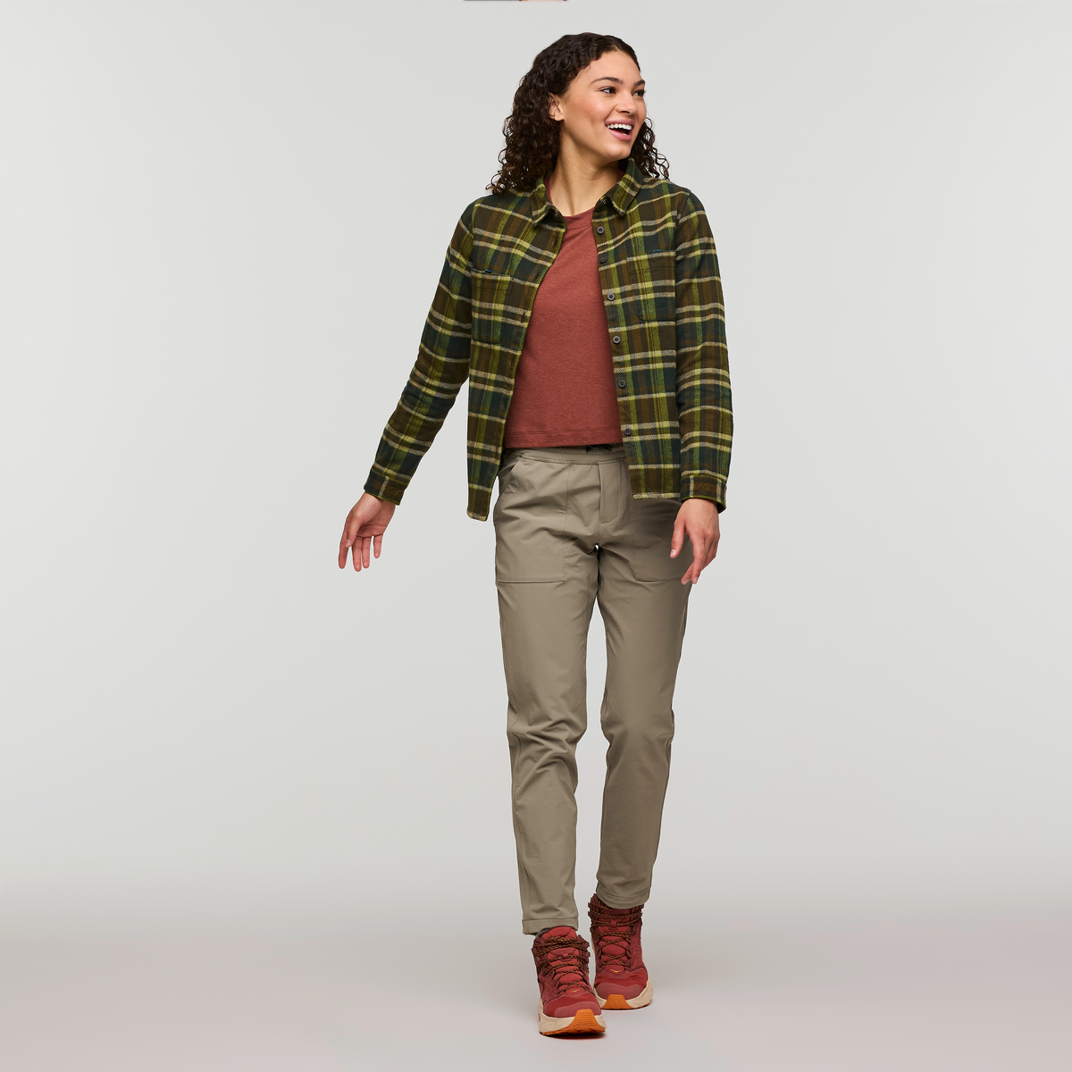 Mero Organic Flannel Shirt Women's | Comfortable Outdoor Top