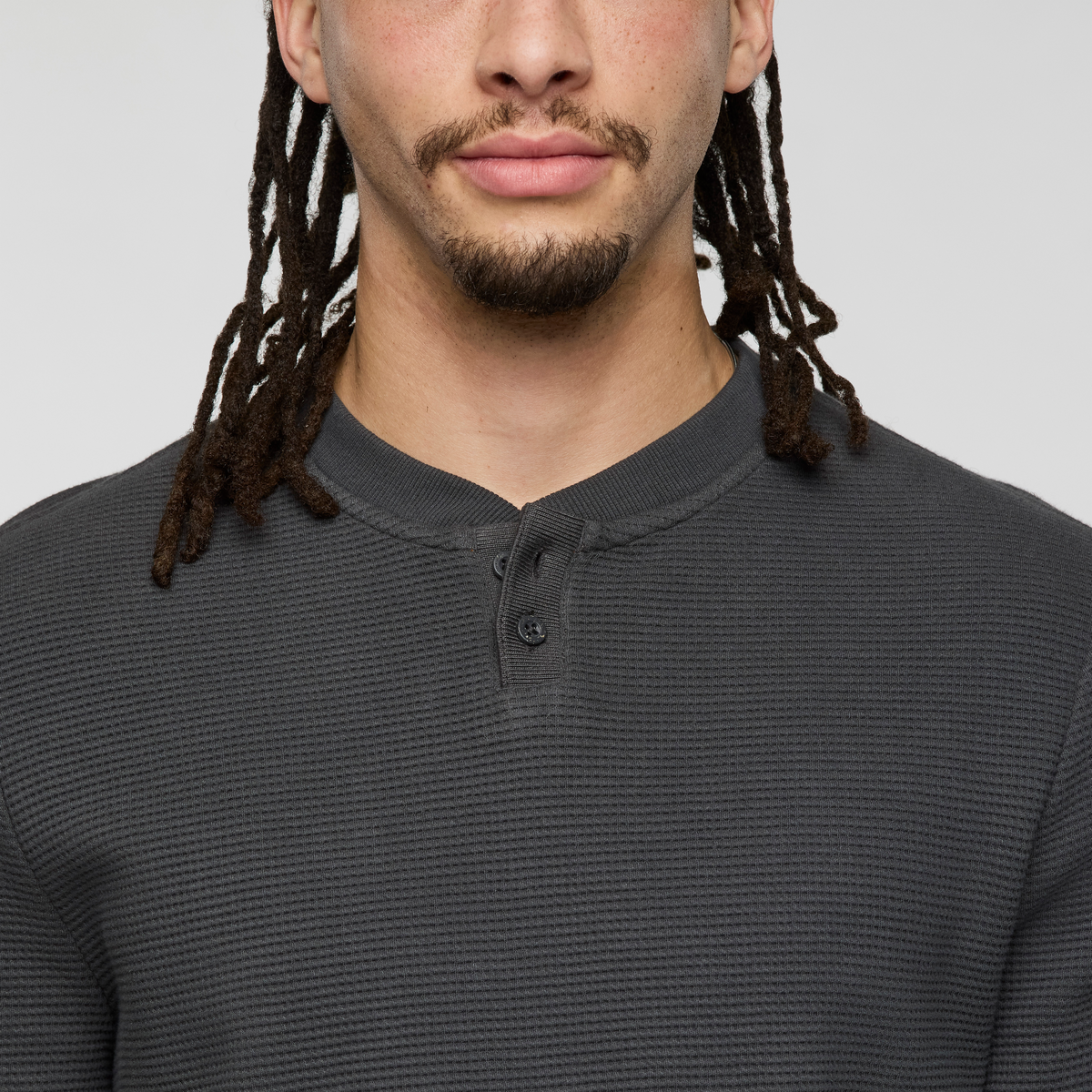 Atajo Long-Sleeve Waffle Henley Men's | Adventure-Ready Comfort