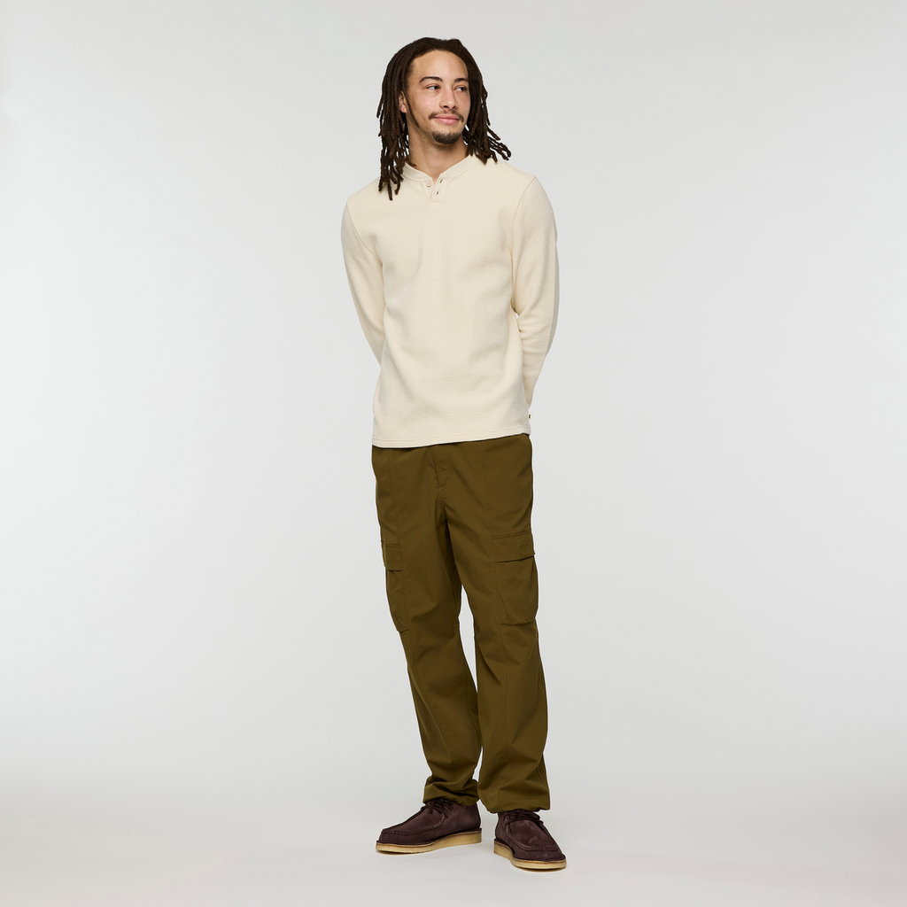 Atajo Long-Sleeve Waffle Henley Men's | Adventure-Ready Comfort