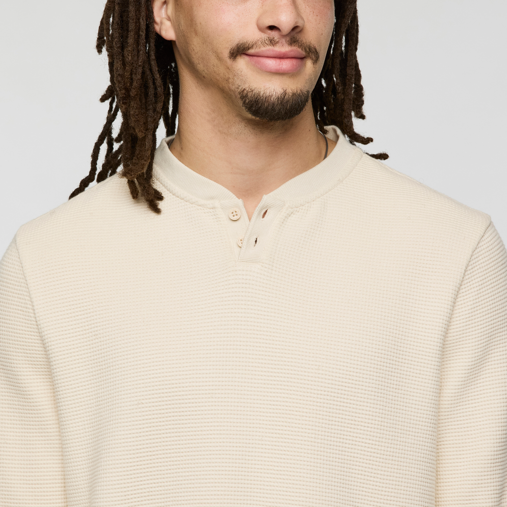 Atajo Long-Sleeve Waffle Henley Men's | Adventure-Ready Comfort