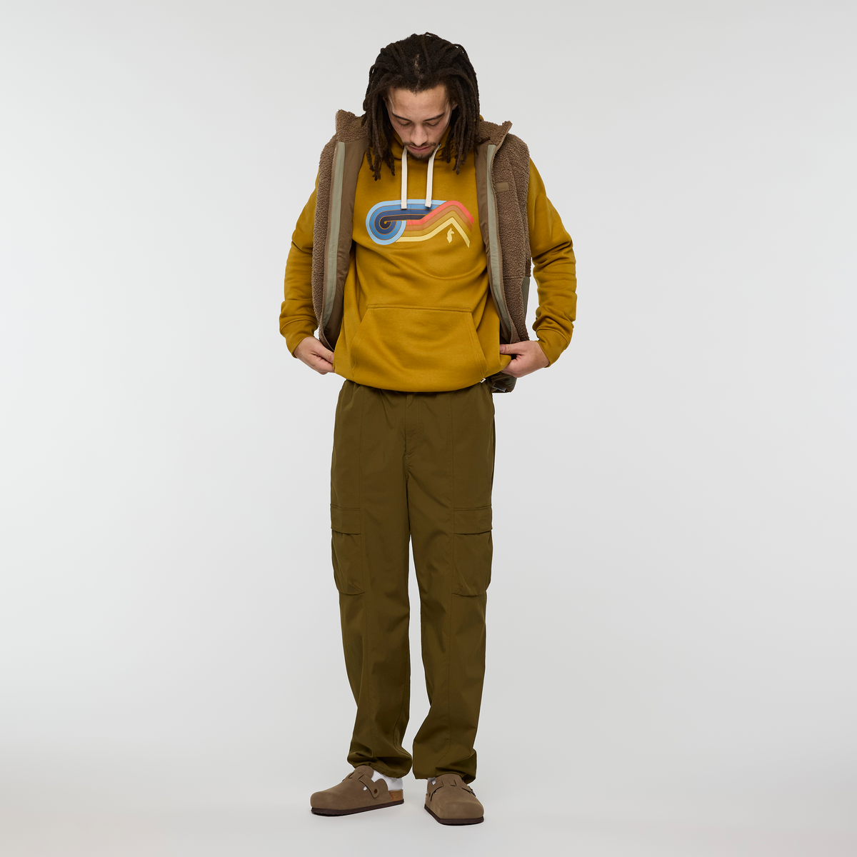 Melting Sunset Pullover Hoodie Men's | Cozy Outdoor Layer