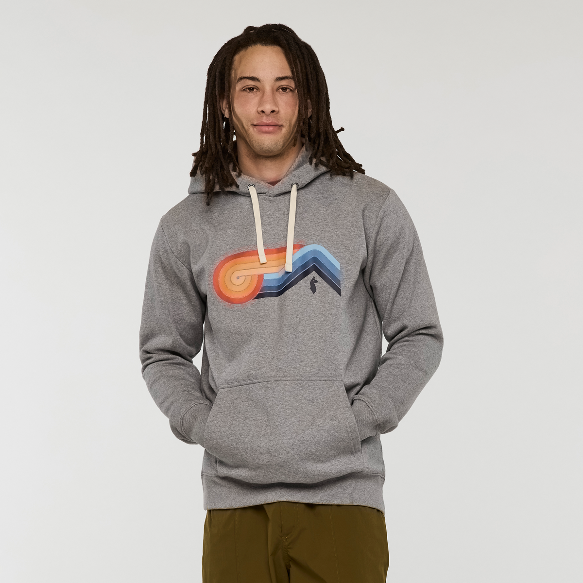 Melting Sunset Pullover Hoodie Men's | Cozy Outdoor Layer