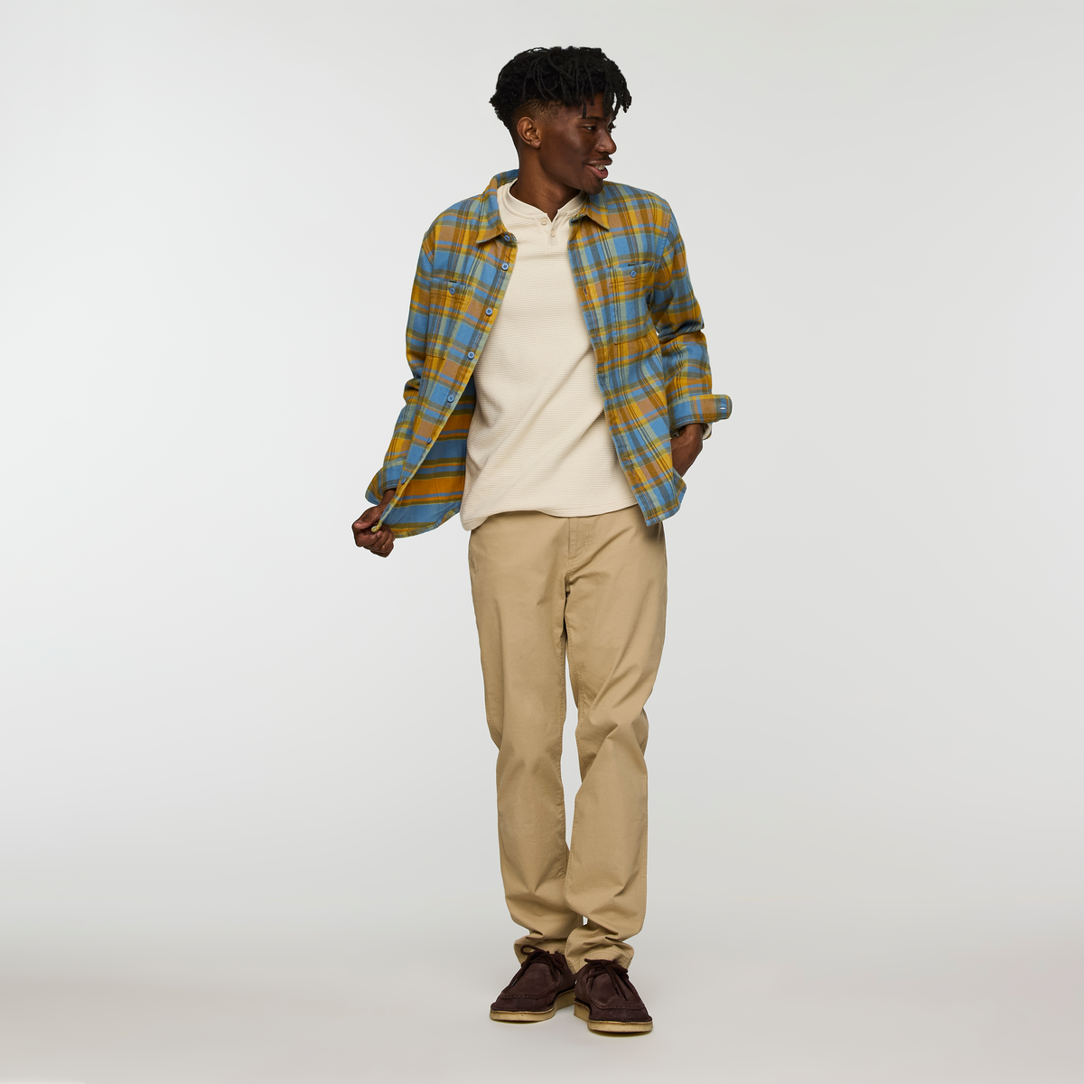 Mero Organic Flannel Shirt Men's | Comfortable Outdoor Top