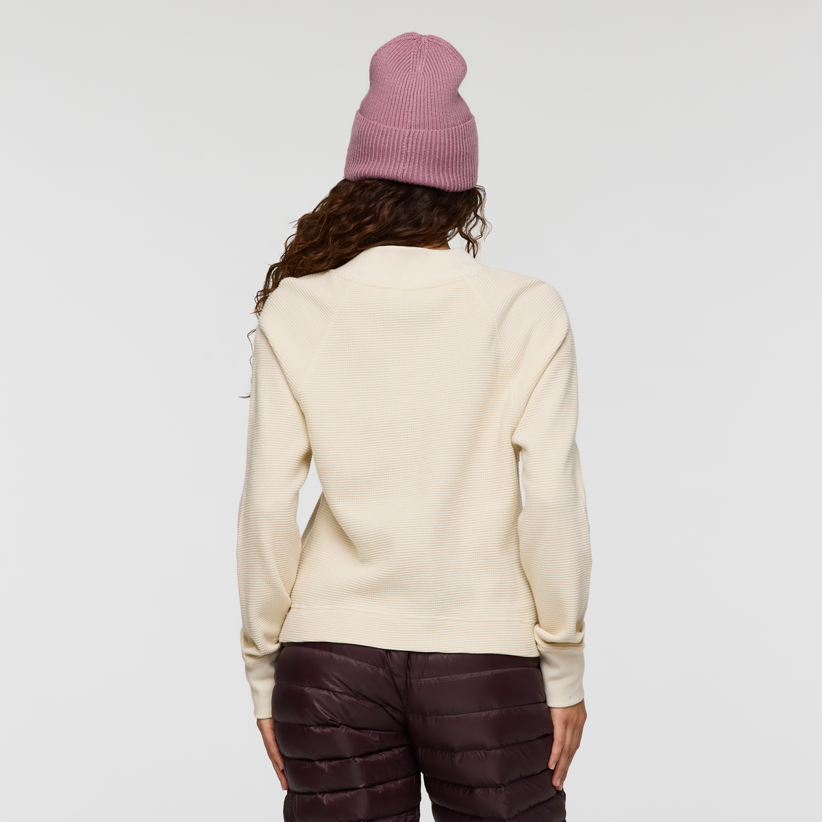 Atajo Long-Sleeve Waffle V-Neck Women's | Adventure-Ready Comfort