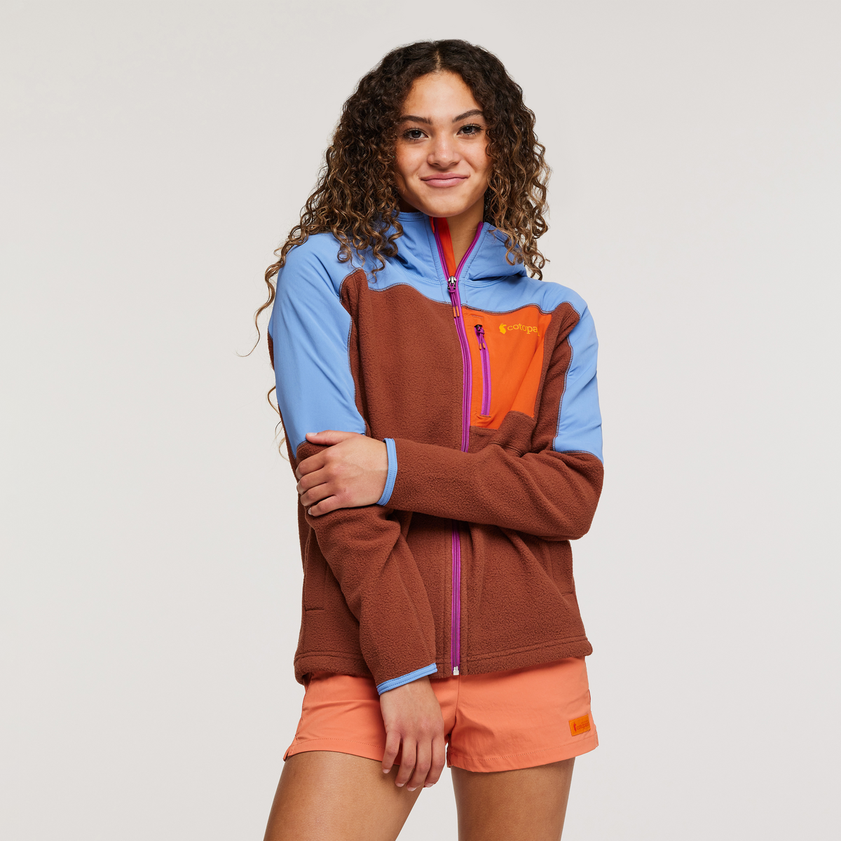 Abrazo Hooded Full-Zip Fleece Jacket Women's black | Cozy Outdoor Layer