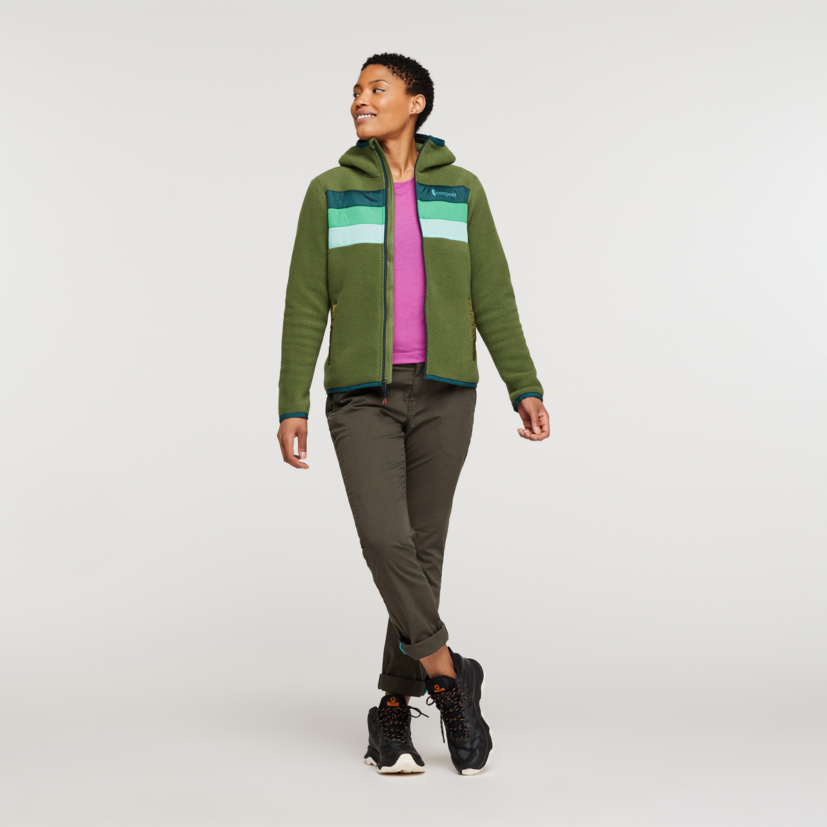 Teca Fleece Hooded Full-Zip Jacket Women's | Cozy Outdoor Layer