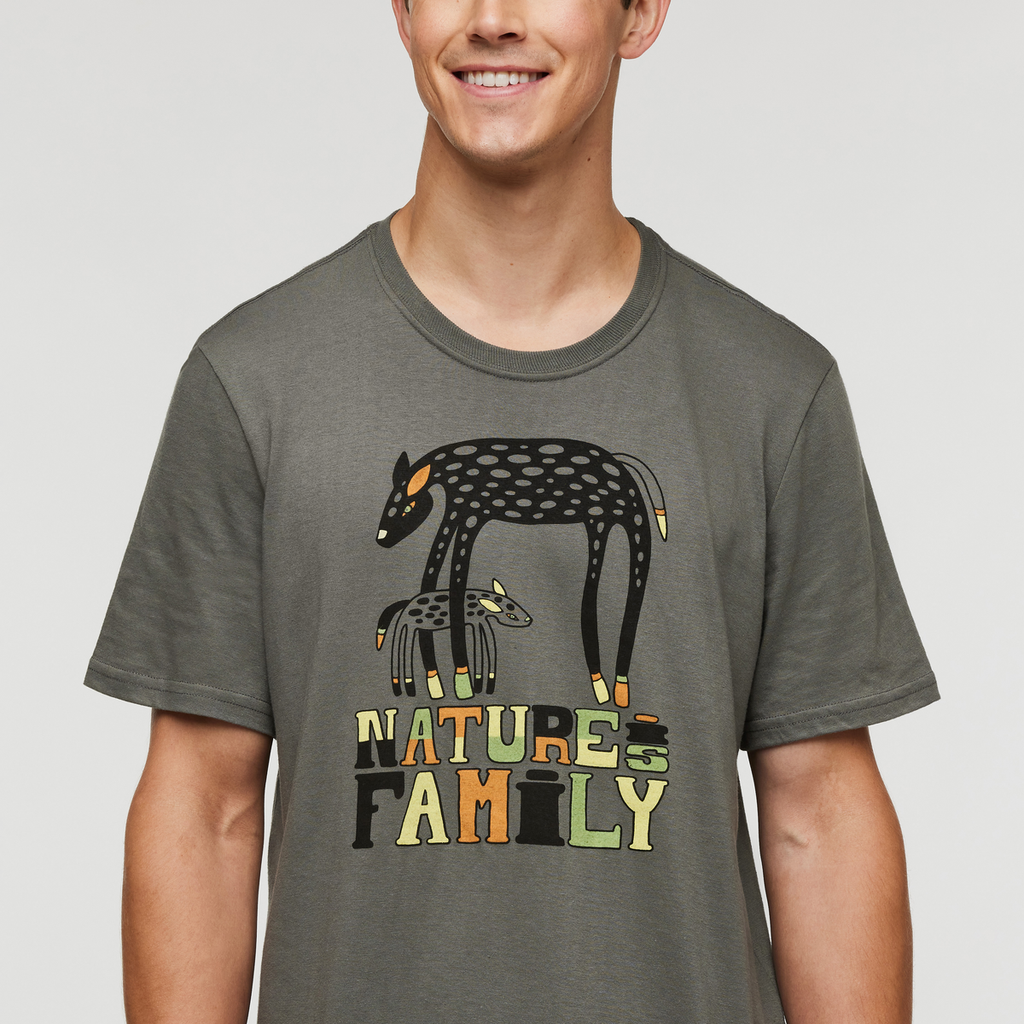 Nature Is Family T-Shirt Men's | Comfortable Outdoor Top