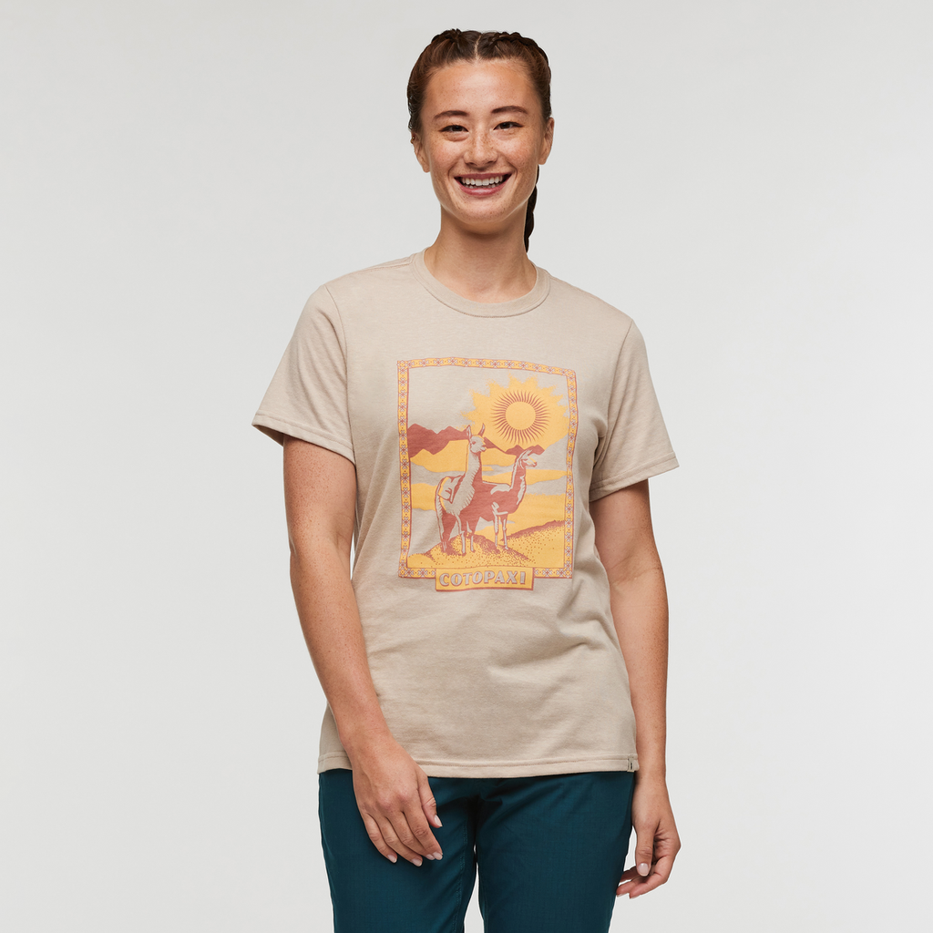 Llama Greetings T-Shirt Women's | Comfortable Outdoor Top