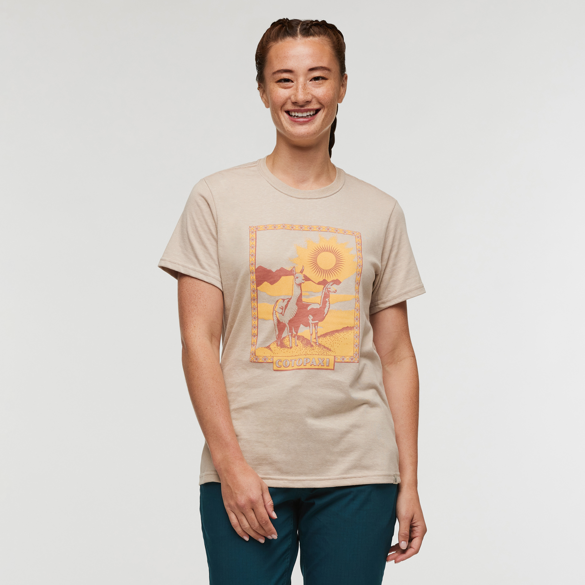 Llama Greetings T-Shirt Women's | Comfortable Outdoor Top