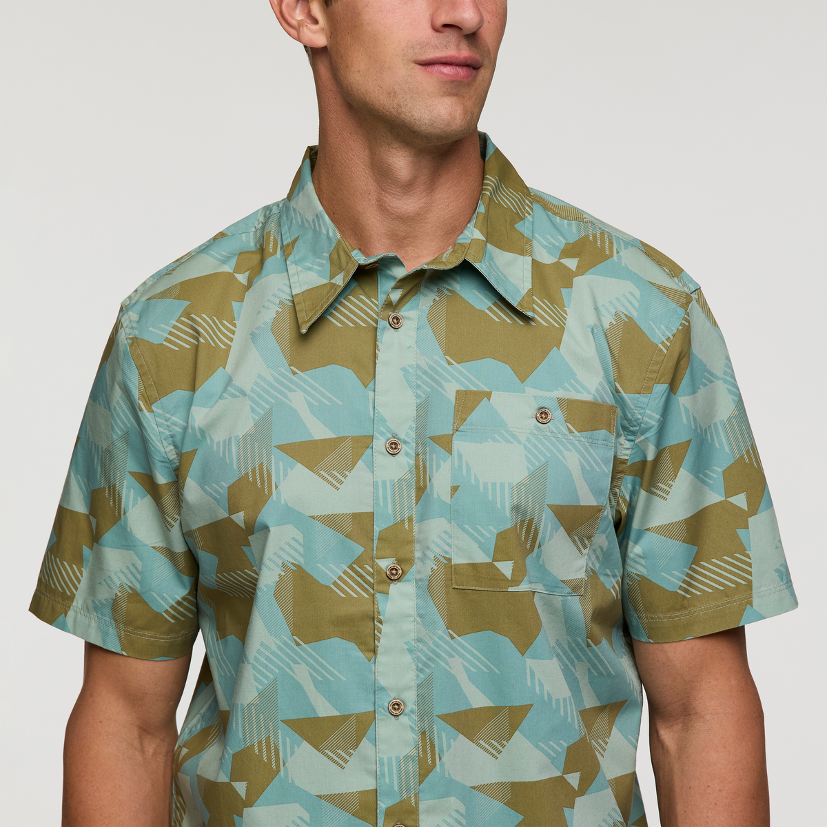 Estival Button Up Shirt Print Men's | Comfortable Outdoor Top