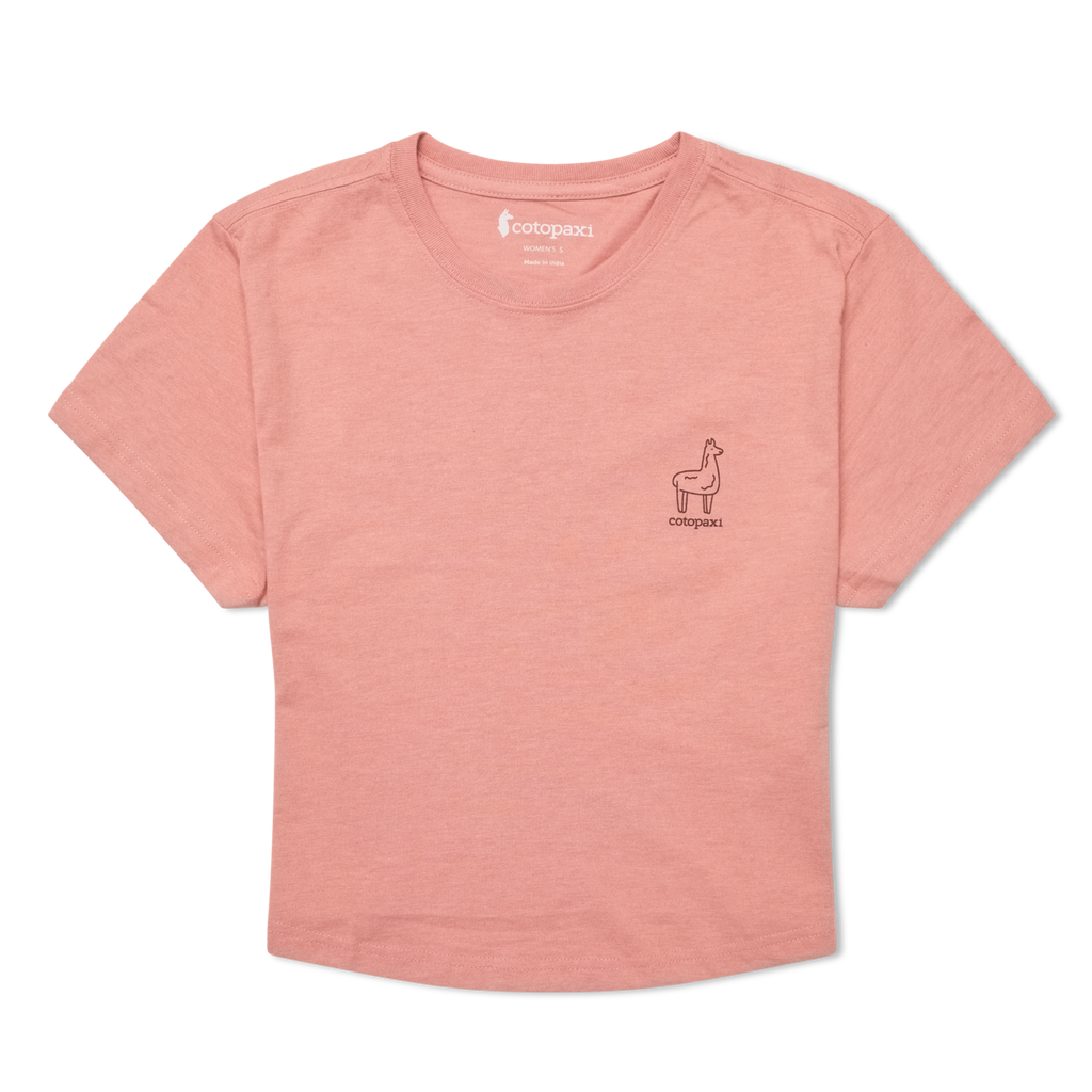 Tiny Llama Crop T-Shirt Women's | Comfortable Outdoor Top