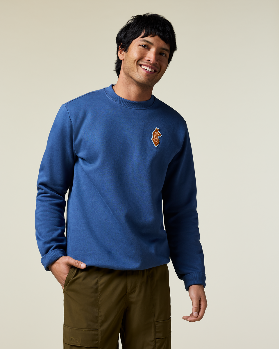 Lava Llama Crew Sweatshirt Men's | Comfortable Everyday Layer