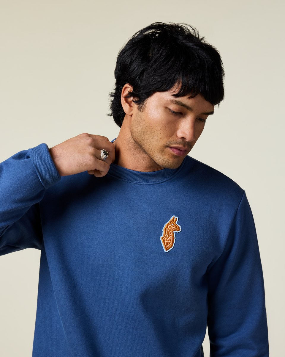 Lava Llama Crew Sweatshirt Men's | Comfortable Everyday Layer