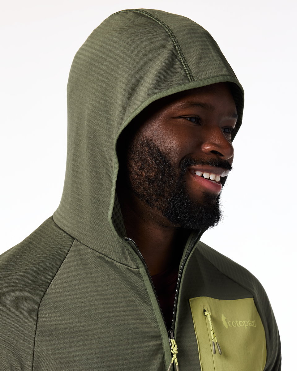 Otero Fleece Full-Zip Hooded Jacket Men's | Cozy Outdoor Layer