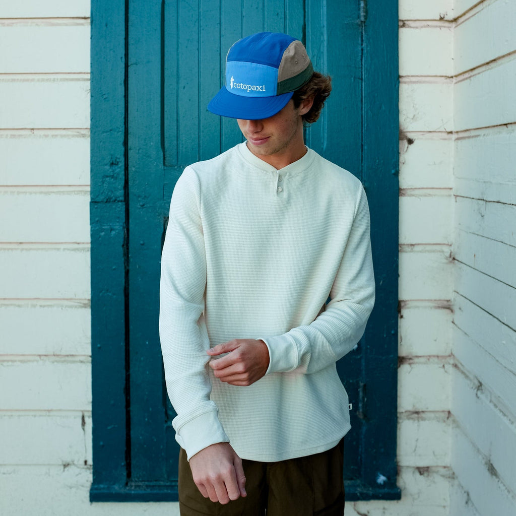 Atajo Long-Sleeve Waffle Henley Men's | Adventure-Ready Comfort