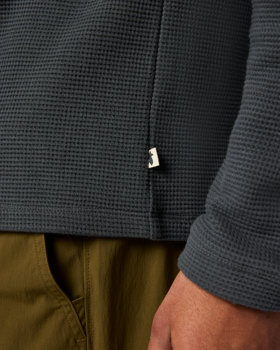 Atajo Long-Sleeve Waffle Hoodie Men's | Comfortable Everyday Layer
