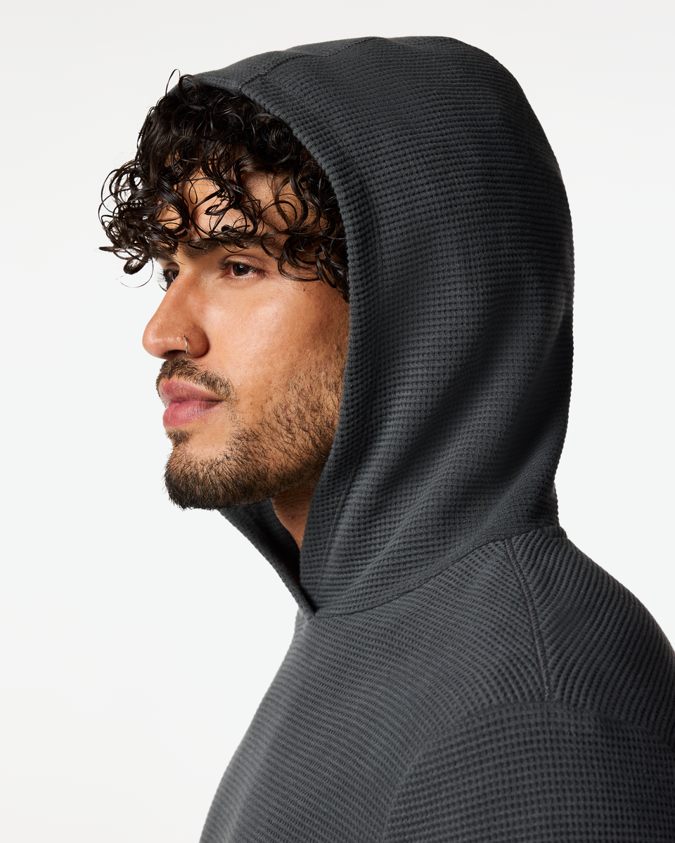 Atajo Long-Sleeve Waffle Hoodie Men's | Comfortable Everyday Layer