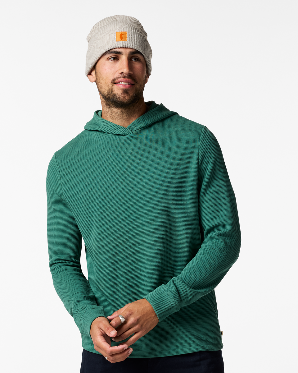 Atajo Long-Sleeve Waffle Hoodie Men's | Comfortable Everyday Layer