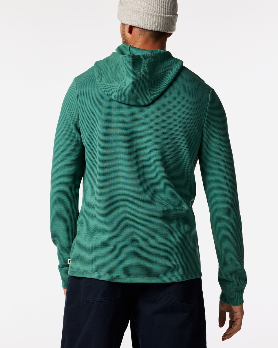 Atajo Long-Sleeve Waffle Hoodie Men's | Comfortable Everyday Layer