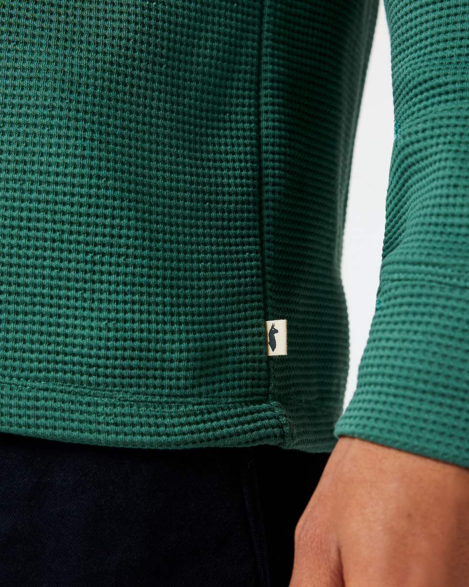 Atajo Long-Sleeve Waffle Hoodie Men's | Comfortable Everyday Layer