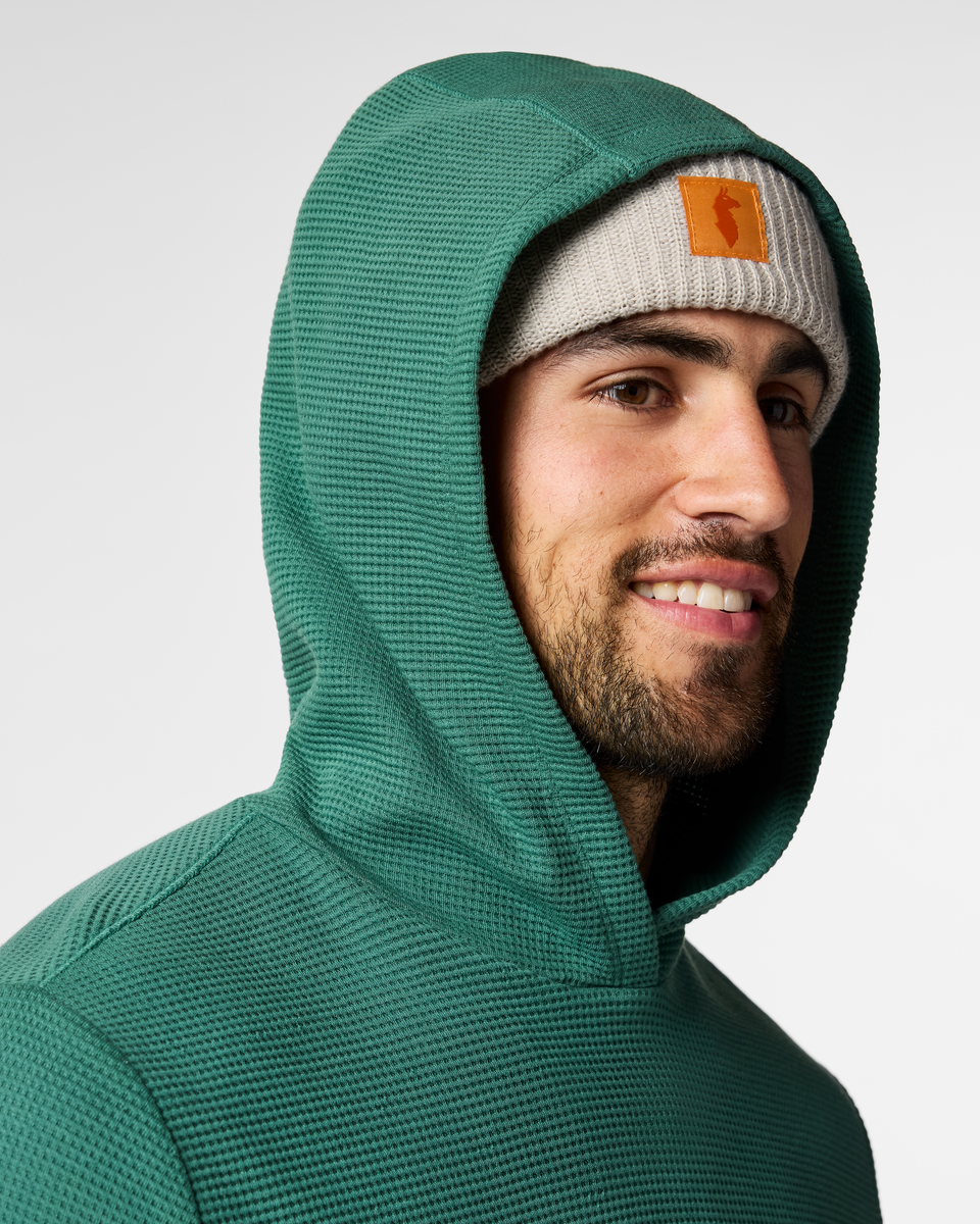 Atajo Long-Sleeve Waffle Hoodie Men's | Comfortable Everyday Layer