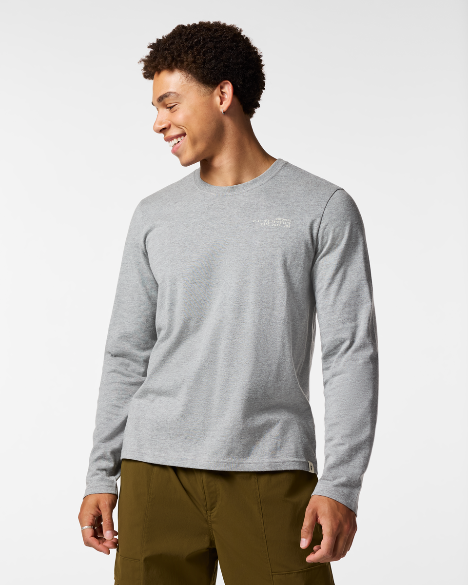 Coordinates Long-Sleeve T-Shirt Men's | Comfortable Outdoor Top