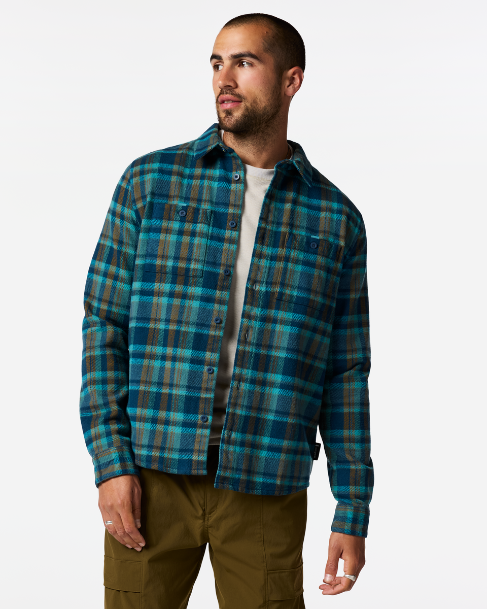 Mero Organic Flannel Shirt Men's | Comfortable Outdoor Top