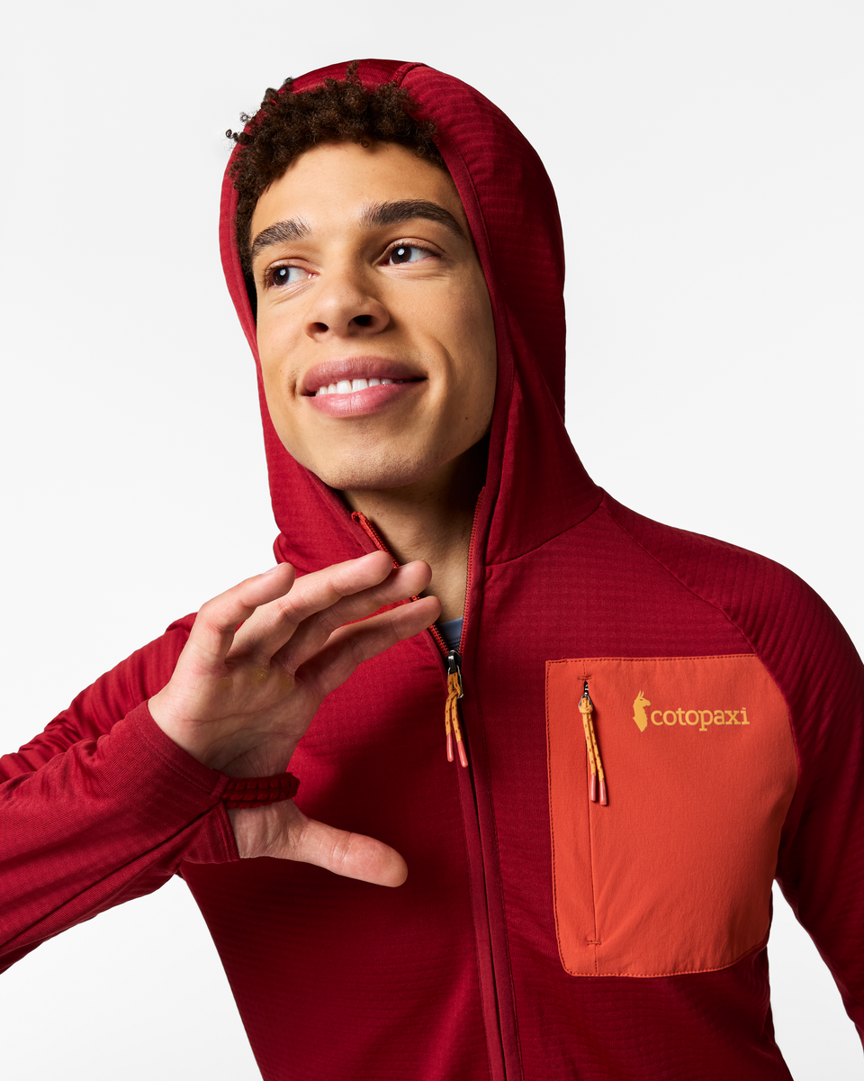 Otero Fleece Full-Zip Hooded Jacket Men's | Cozy Outdoor Layer